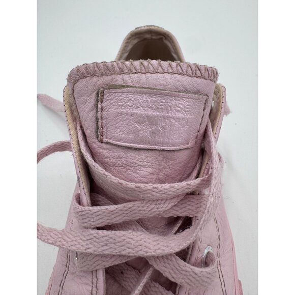 Converse Youth Pink Leather Chuck Taylor Low-Top Sneakers US 3 / EU 35 Lace-Up R - Picture 9 of 12